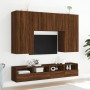 Oak brown engineered wood TV wall cabinet 80x30x30 cm by , TV Furniture - Ref: Foro24-836880, Price: 47,25 €, Discount: %