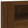 Oak brown engineered wood TV wall cabinet 80x30x30 cm by , TV Furniture - Ref: Foro24-836880, Price: 47,25 €, Discount: %