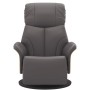 Sillón reclinable con reposapiés cuero sintético gris de , Sillones - Ref: Foro24-356627, Precio: 237,99 €, Descuento: %