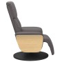 Sillón reclinable con reposapiés cuero sintético gris de , Sillones - Ref: Foro24-356627, Precio: 237,99 €, Descuento: %