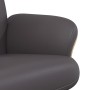 Sillón reclinable con reposapiés cuero sintético gris de , Sillones - Ref: Foro24-356631, Precio: 178,16 €, Descuento: %