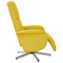 Sillón reclinable con reposapiés tela amarillo claro de , Sillones - Ref: Foro24-356665, Precio: 177,99 €, Descuento: %