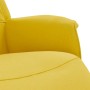 Sillón reclinable con reposapiés tela amarillo claro de , Sillones - Ref: Foro24-356665, Precio: 177,99 €, Descuento: %