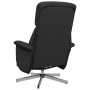 Sillón reclinable de masaje con reposapiés tela negra de , Sillones - Ref: Foro24-356671, Precio: 181,99 €, Descuento: %