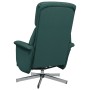 Recliner massage chair with footrest dark green fabric by , Armchairs - Ref: Foro24-356673, Price: 203,64 €, Discount: %