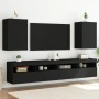 TV wall furniture 2 pcs engineered wood black 40.5x30x60 cm by , TV Furniture - Ref: Foro24-836913, Price: 66,28 €, Discount: %