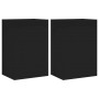 TV wall furniture 2 pcs engineered wood black 40.5x30x60 cm by , TV Furniture - Ref: Foro24-836913, Price: 66,28 €, Discount: %