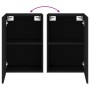 TV wall furniture 2 pcs engineered wood black 40.5x30x60 cm by , TV Furniture - Ref: Foro24-836913, Price: 66,28 €, Discount: %