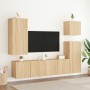 Sonoma oak engineered wood wall TV cabinet 40.5x30x90 cm by , TV Furniture - Ref: Foro24-836926, Price: 56,69 €, Discount: %