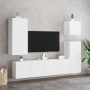 White engineered wood wall TV cabinet 40.5x30x90 cm by , TV Furniture - Ref: Foro24-836924, Price: 52,99 €, Discount: %