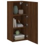 Oak brown engineered wood wall TV cabinet 40.5x30x90 cm by , TV Furniture - Ref: Foro24-836930, Price: 57,37 €, Discount: %