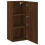 Mueble TV de pared madera ingeniería marrón roble 40,5x30x90 cm de , Muebles TV - Ref: Foro24-836930, Precio: 57,37 €, Descue...