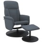 Sillón reclinable con reposapiés terciopelo gris oscuro de , Sillones - Ref: Foro24-356690, Precio: 185,61 €, Descuento: %