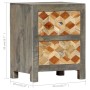 Mesita de noche madera maciza de mango gris 40x30x50 cm de vidaXL, Mesitas de noche - Ref: Foro24-282734, Precio: 118,01 €, D...