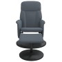 Sillón reclinable con reposapiés terciopelo gris oscuro de , Sillones - Ref: Foro24-356690, Precio: 185,61 €, Descuento: %