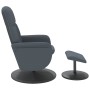 Sillón reclinable con reposapiés terciopelo gris oscuro de , Sillones - Ref: Foro24-356690, Precio: 185,61 €, Descuento: %