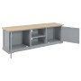 Mueble para el televisor de madera gris 120x30x40 cm de vidaXL, Muebles TV - Ref: Foro24-249885, Precio: 118,85 €, Descuento: %