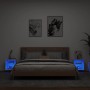 Mesitas de noche de pared con luces LED 2 unidades blanco de , Muebles TV - Ref: Foro24-837065, Precio: 53,78 €, Descuento: %