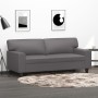 Gray synthetic leather 2-seater sofa 140 cm by , Sofas - Ref: Foro24-359419, Price: 273,35 €, Discount: %