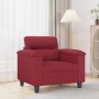 Sillón cuero sintético rojo tinto 60 cm de , Sofás - Ref: Foro24-359576, Precio: 163,51 €, Descuento: %