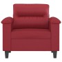 Sillón cuero sintético rojo tinto 60 cm de , Sofás - Ref: Foro24-359576, Precio: 163,51 €, Descuento: %