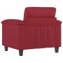 Sillón cuero sintético rojo tinto 60 cm de , Sofás - Ref: Foro24-359576, Precio: 163,51 €, Descuento: %