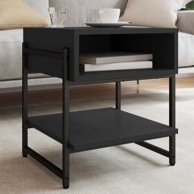 Black engineered wood coffee table 40x40x45 cm by , Coffee table - Ref: Foro24-838963, Price: 36,36 €, Discount: %