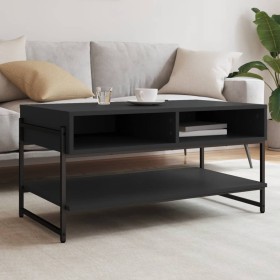 Black plywood coffee table 90x50x45 cm by , Coffee table - Ref: Foro24-838968, Price: 48,02 €, Discount: %