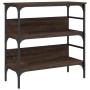 Mesa consola madera de ingeniería marrón roble 75x32x75 cm de , Mesas auxiliares - Ref: Foro24-839057, Precio: 49,33 €, Descu...