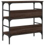 Mesa consola madera de ingeniería marrón roble 75x32x75 cm de , Mesas auxiliares - Ref: Foro24-839057, Precio: 49,33 €, Descu...