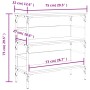 Mesa consola madera de ingeniería marrón roble 75x32x75 cm de , Mesas auxiliares - Ref: Foro24-839057, Precio: 49,33 €, Descu...