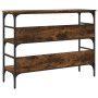 Mesa consola madera de ingeniería roble ahumado 100x32x75 cm de , Mesas auxiliares - Ref: Foro24-839060, Precio: 60,28 €, Des...