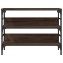 Mesa consola madera de ingeniería marrón roble 100x32x75 cm de , Mesas auxiliares - Ref: Foro24-839062, Precio: 62,27 €, Desc...