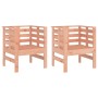 Garden chairs 2 pcs Douglas fir wood 61.5x53x71 cm by , Garden chairs - Ref: Foro24-825133, Price: 93,47 €, Discount: %