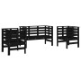 Garden furniture set 3 pieces solid black pine wood by , Garden sets - Ref: Foro24-825146, Price: 174,82 €, Discount: %