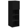 TV cabinets with LED lights 2 pcs black 30.5x30x90 cm by , TV Furniture - Ref: Foro24-837004, Price: 109,66 €, Discount: %