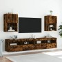 Muebles de TV con luces LED 2 uds roble ahumado 40,5x30x60 cm de , Muebles TV - Ref: Foro24-837038, Precio: 80,90 €, Descuent...