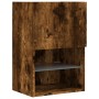 TV cabinets with LED lights 2 pcs smoked oak 40.5x30x60 cm by , TV Furniture - Ref: Foro24-837038, Price: 80,39 €, Discount: %