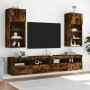 TV cabinets with LED lights 2 pcs smoked oak 40.5x30x90 cm by , TV Furniture - Ref: Foro24-837052, Price: 101,75 €, Discount: %