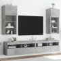 TV cabinets with LED lights 2 pcs concrete gray 40.5x30x90 cm by , TV Furniture - Ref: Foro24-837050, Price: 96,85 €, Discoun...