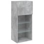 Muebles de TV con luces LED 2 uds gris hormigón 40,5x30x90 cm de , Muebles TV - Ref: Foro24-837050, Precio: 96,85 €, Descuent...