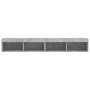 Muebles de TV con luces LED 2 uds gris hormigón 100x30x30 cm de , Muebles TV - Ref: Foro24-837162, Precio: 91,29 €, Descuento: %