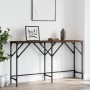 Brown oak engineered wood console table 140x29x75 cm by , Side tables - Ref: Foro24-837761, Price: 48,42 €, Discount: %