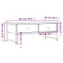 Schwarzer Couchtisch aus Holzwerkstoff, 101 x 49 x 39,5 cm von , Couchtisch - Ref: Foro24-837737, Preis: 78,50 €, Rabatt: %