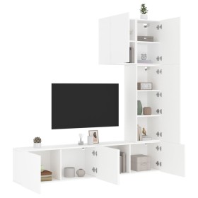 5-teilige TV-Wandschränke aus weißem Holzwerkstoff von , TV-Möbel - Ref: Foro24-3216482, Preis: 243,50 €, Rabatt: %