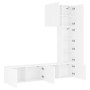 Muebles de TV de pared 5 piezas madera de ingeniería blanco de , Muebles TV - Ref: Foro24-3216482, Precio: 241,29 €, Descuent...