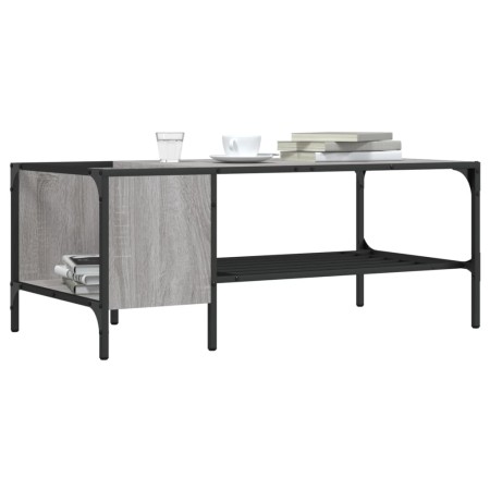 Mesa centro estante madera ingeniería Sonoma gris 100x51x40 cm de , Mesas de centro - Ref: Foro24-837735, Precio: 35,83 €, De...