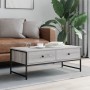 Sonoma gray engineered wood coffee table 101x49x39.5 cm by , Coffee table - Ref: Foro24-837740, Price: 78,65 €, Discount: %