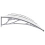 Gray PC door canopy 240x100 cm by vidaXL, Awnings - Ref: Foro24-45631, Price: 123,99 €, Discount: %