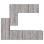 TV Wall Cabinets 5 Pieces Sonoma Gray Engineered Wood by , TV Furniture - Ref: Foro24-3216494, Price: 271,04 €, Discount: %